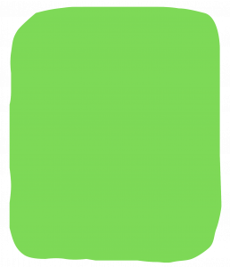 Ein einfarbiges hellgrünes Quadrat mit leicht unregelmäßigen, abgerundeten Kanten auf weißem Hintergrund.